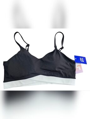 NWTBlack Seamless Bralette with Adjustable Straps - Women Intimates(Size :XXL)